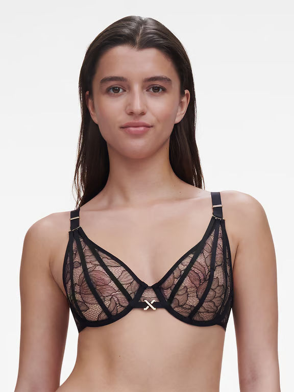 Chantelle X | XQUISITE - Xquisite Lace Unlined Plunge Bra Black - 1