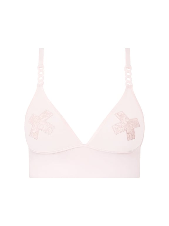 Chantelle X | XPLICIT - Xplicit Lace Wireless Bralette Taffeta Pink - 2