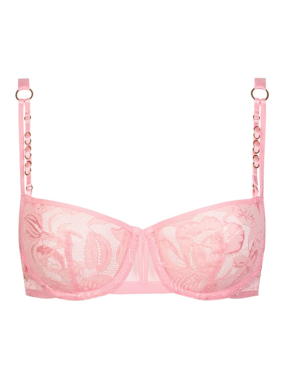 Spirits Lace Unlined Demi Bra Pink Opaline - 1