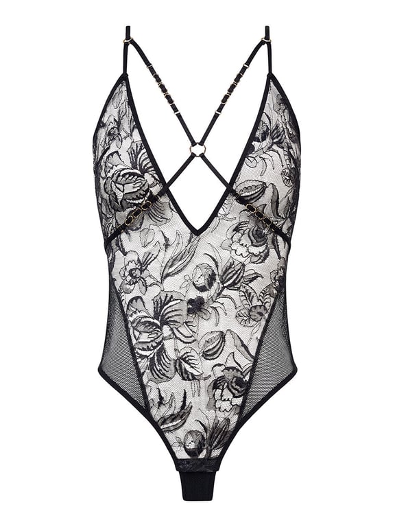 Spirits Lace Bodysuit Black - 1