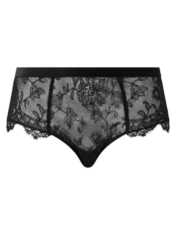 Chantelle X | Chantelle X Shadow - Chantelle X Shadow Lace High Waist Full Brief Black - 2