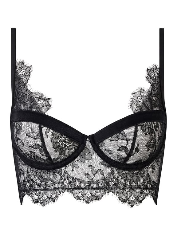 Chantelle X | Chantelle X Shadow - Chantelle X Shadow Lace Bustier Black - 2