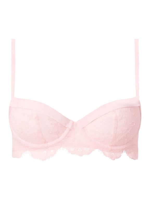 Chantelle X | Chantelle X Shadow - Chantelle X Shadow Lace Unlined Demi Bra Petal Powder - 2