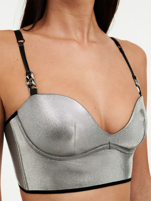 Gold X Bustier Metal Silver - 4