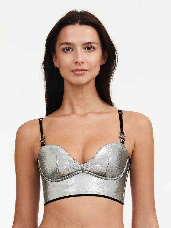 Chantelle X | Gold X - Gold X Bustier Metal Silver - 2