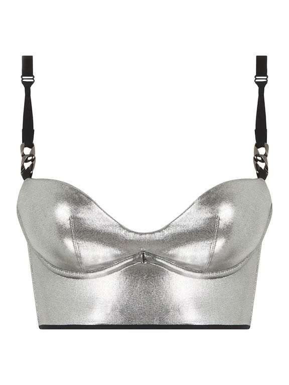 Gold X Bustier Metal Silver - 2