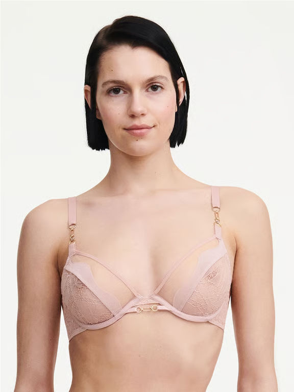 Chantelle X | Spark - Spark Lace Unlined Underwire Bra English Rose - 1