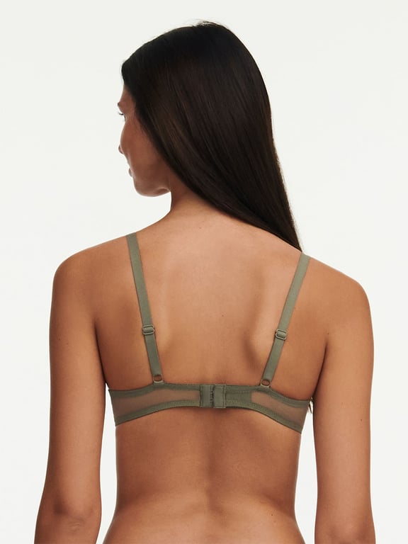 Spark Lace Unlined Underwire Bra Khaki Army - 1