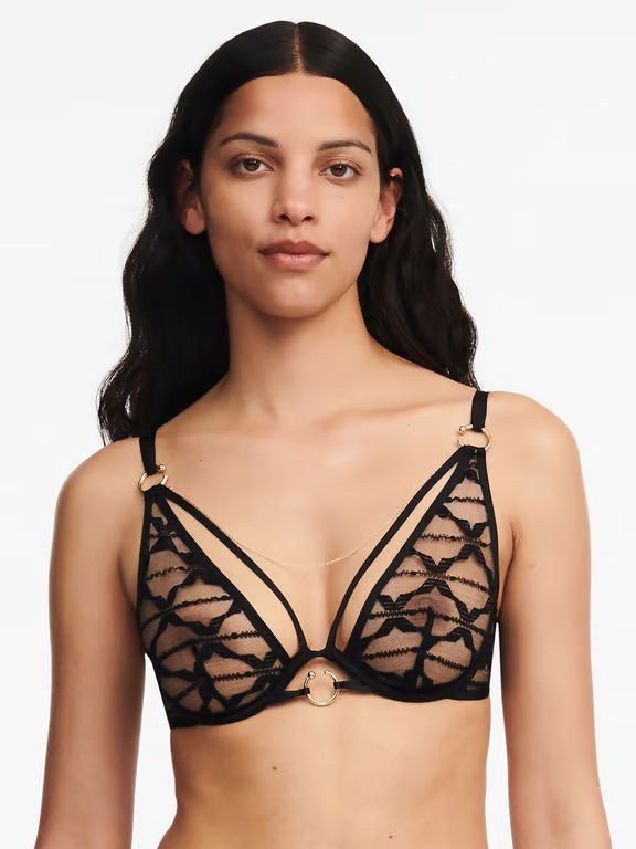 Chantelle X | Xpression - Xpression Lace Unlined Plunge Bra Black - 1