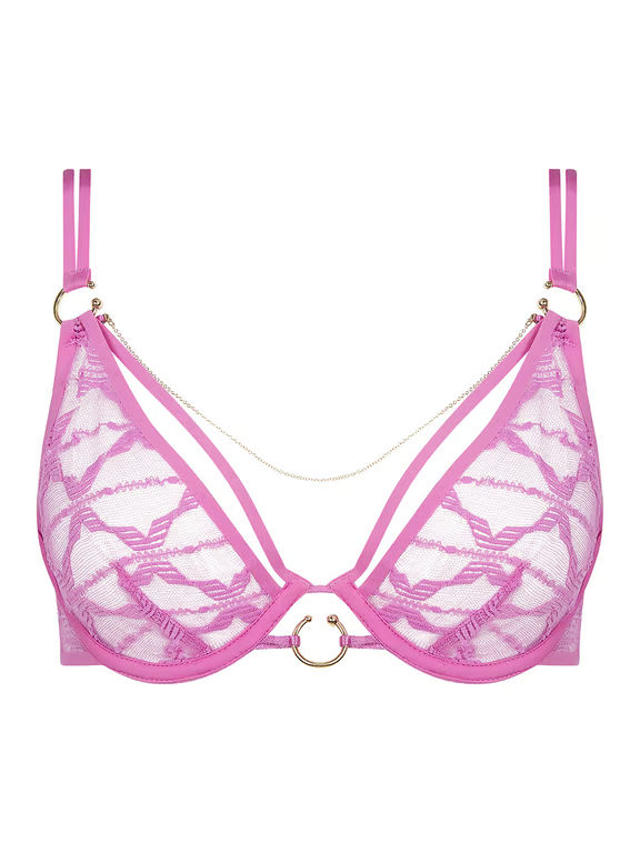 Chantelle X | Xpression - Xpression Lace Unlined Plunge Bra Rosebud - 2