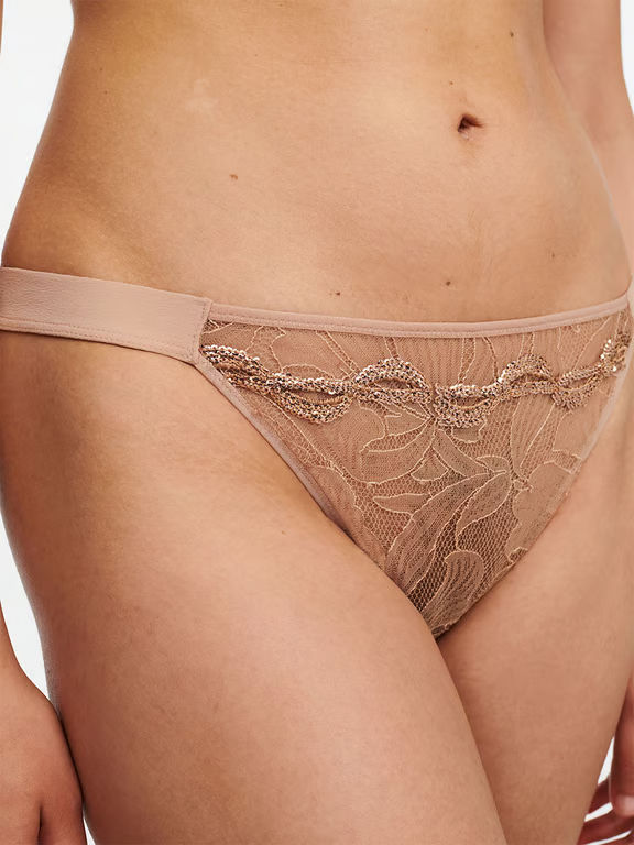 Xtravagant Lace Thong Clay Nude - 2