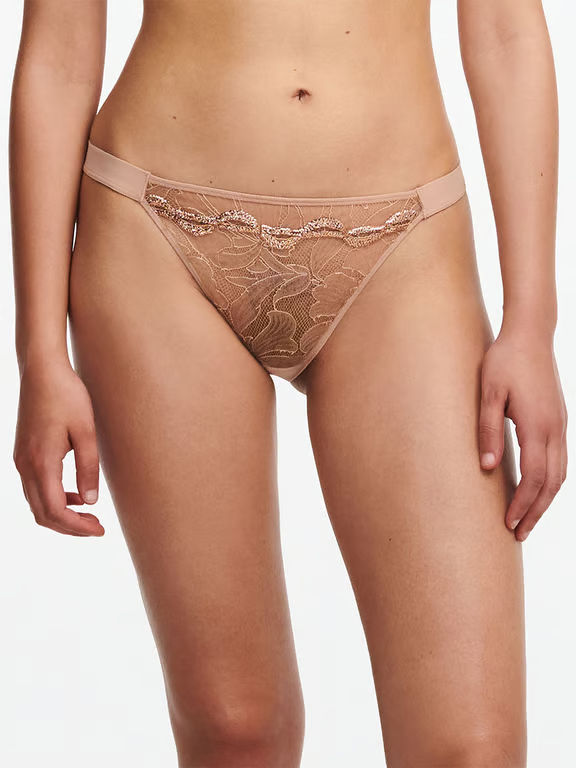 Chantelle X | Xtravagant - Xtravagant Lace Thong Clay Nude - 1