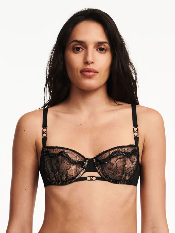 Chantelle X | Xtravagant - Xtravagant Lace Lightly Lined Bandeau Bra Black - 1