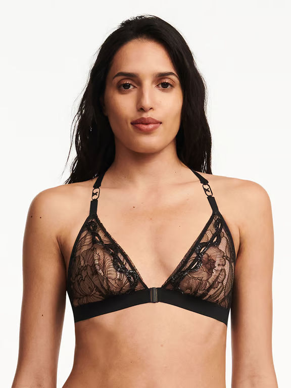 Xtravagant Lace Unlined Wireless Bra Black - 0
