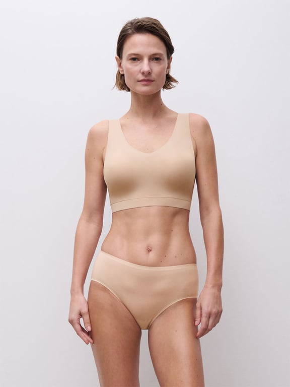SoftStretch Padded V-Neck 2-Pack Nude Sand - 4