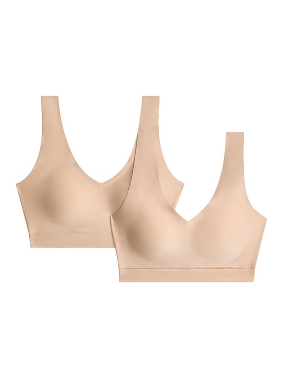 Chantelle | SoftStretch - SoftStretch Padded V-Neck 2-Pack Nude Sand - 1