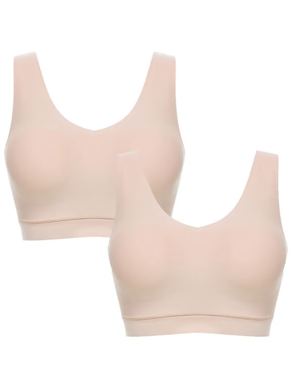 Chantelle | SoftStretch - SoftStretch Padded V-Neck 2-Pack Nude Sand - 1