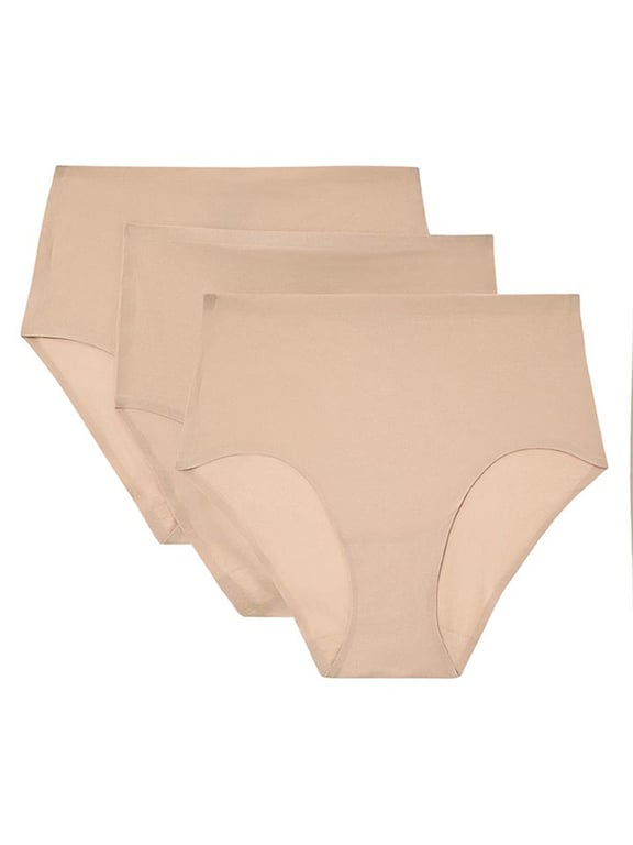 Softstretch | SoftStretch - Softstretch Hi Cut Brief (3 Pack) Ultra Nude - 1