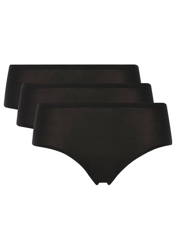 SoftStretch Hipster (3-Pack) Black - 0