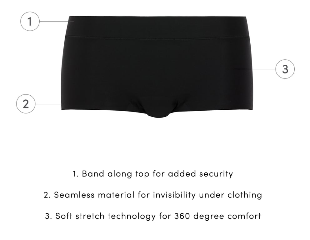 SoftStretch Boyshort Black - 2