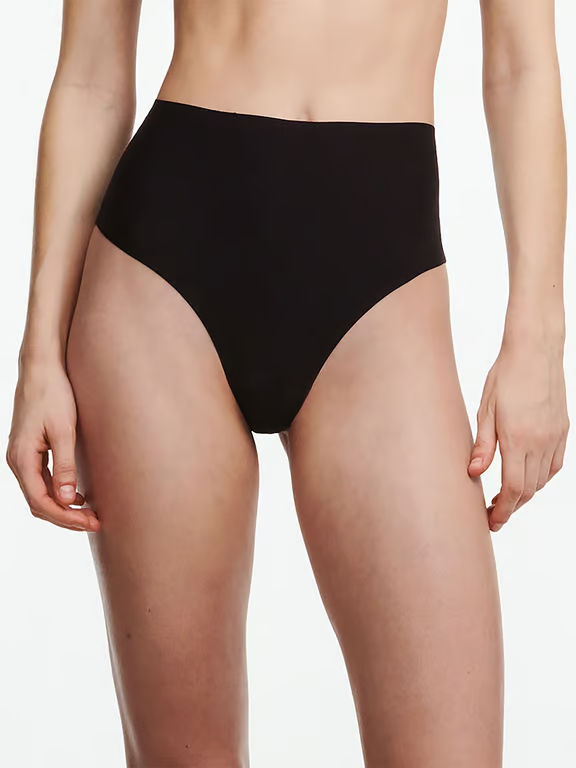 SoftStretch High Waist Thong Black - 0