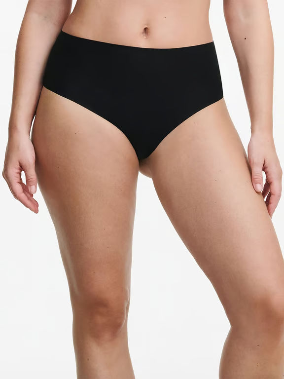SoftStretch High Waist Thong Black - 2