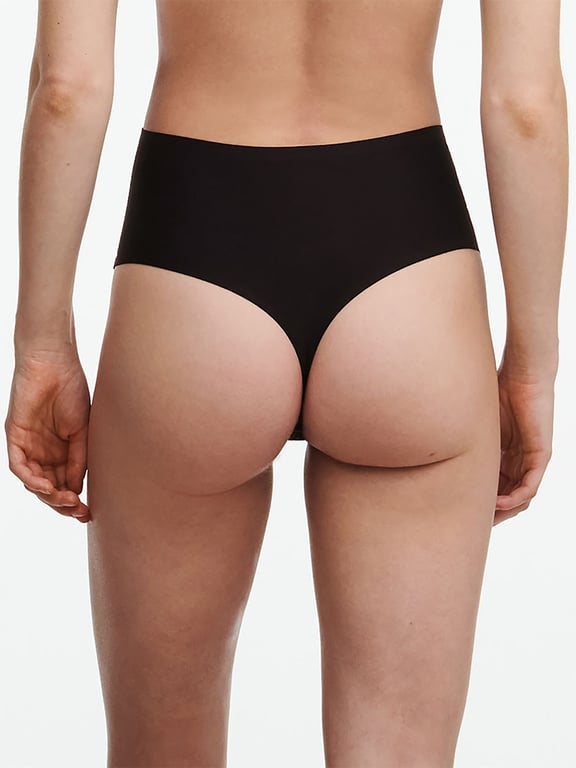 SoftStretch High Waist Thong Black - 1