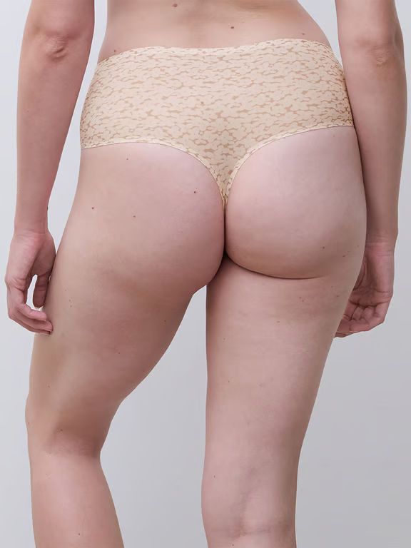 SoftStretch High Waist Thong Norah Nude Print - 2