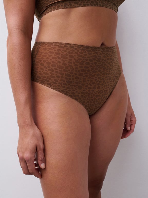 Softstretch High Waist Thong Wild Brown - 3