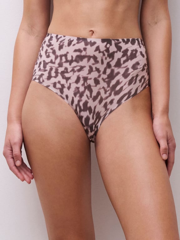 Chantelle | SoftStretch - Softstretch High Waist Thong Blurry Panther - 1