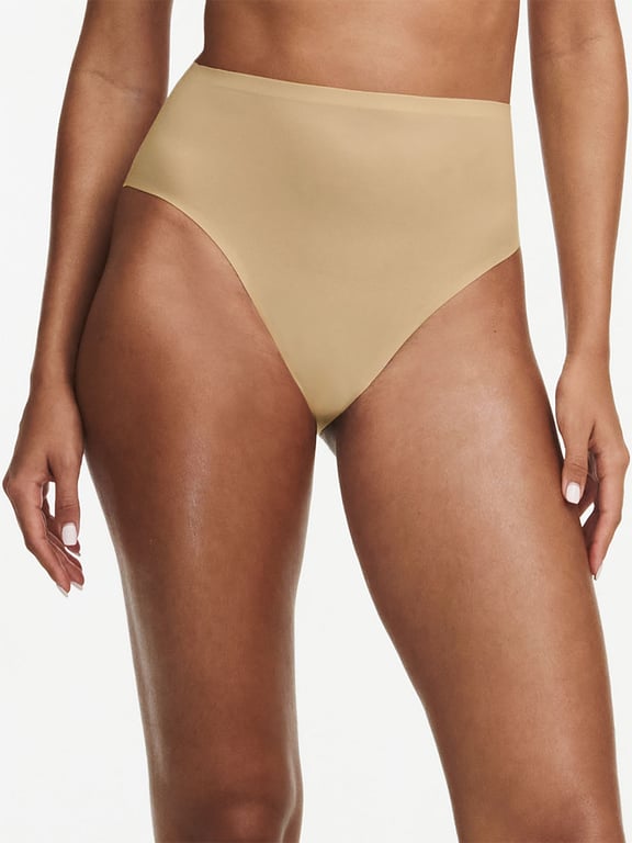 SoftStretch Hi Cut Brief Nude  Sand - 0