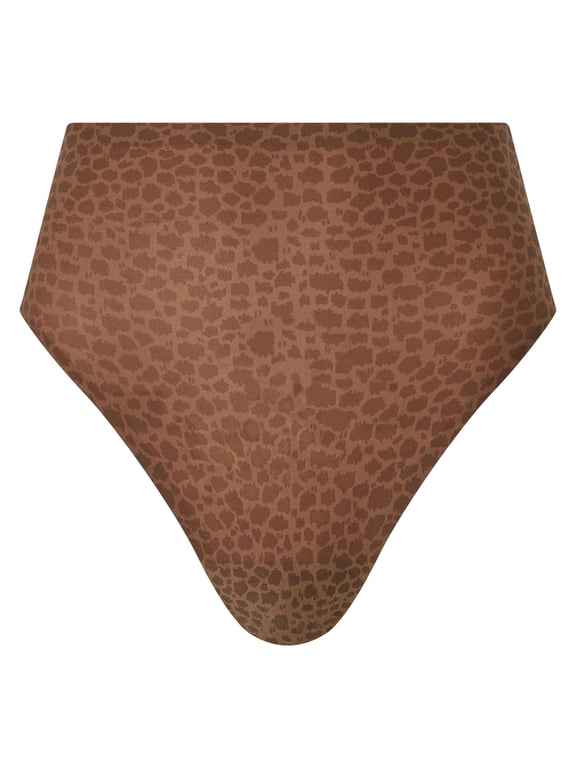 Softstretch Hi Cut Brief Wild Brown - 1