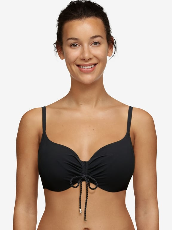 Inspire Full Coverage Underwire Swim Top Black - 0