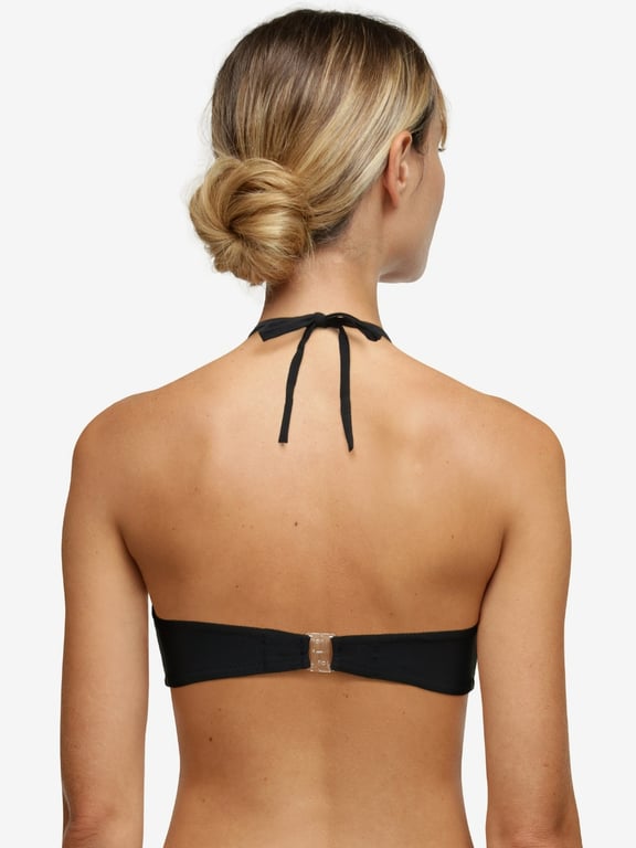 Inspire Bandeau Swim Top Black - 1