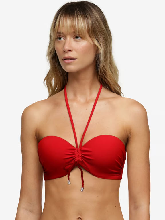 Inspire Bandeau Swim Top Pepper Red - 4