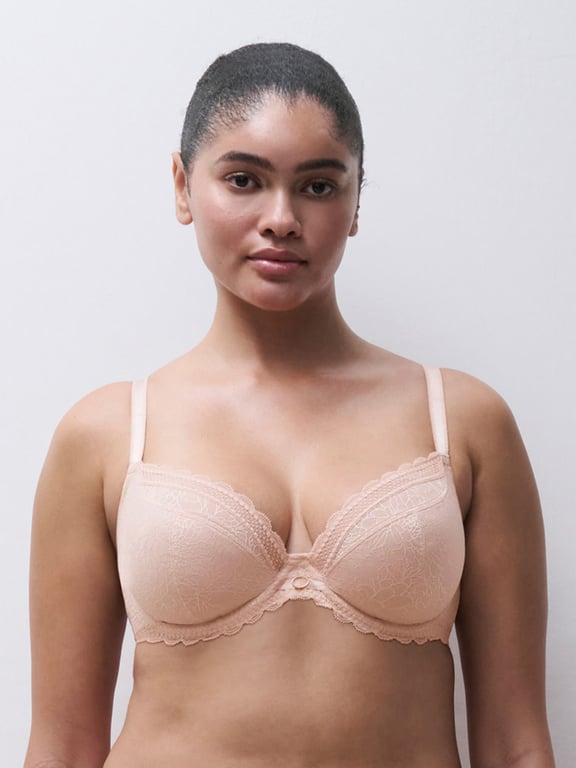 Chantelle | Belle - Belle Sexy Unlined Plunge Bra Nude Rose - 2