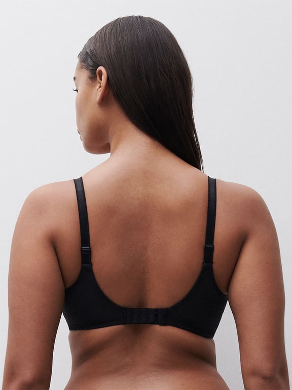 Belle Lightweight Plunge Bra Black - 3