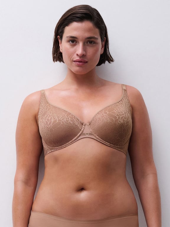 Belle Lightweight Plunge Bra Coffee Latte Nude - 2