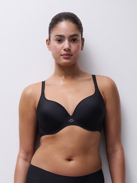 Chantelle | Belle - Belle Lightweight Plunge T-Shirt Bra Black - 1