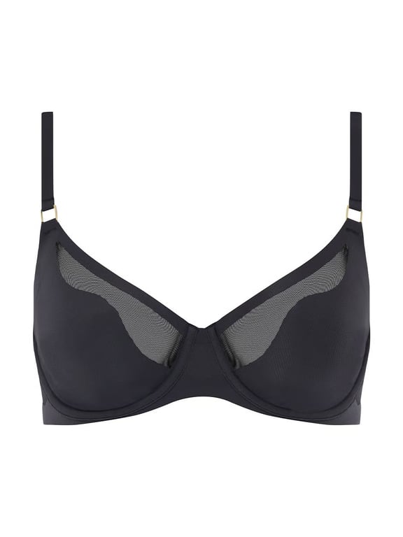 Pure Light Unlined Bra Black - 1
