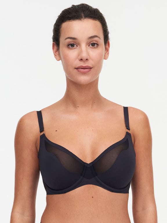 Pure Light Unlined Bra Black - 0