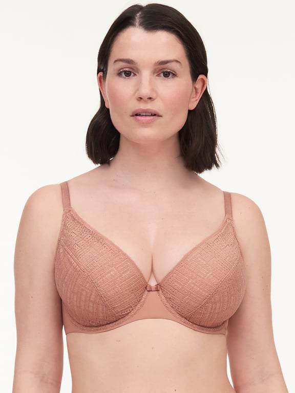 Everyday Graphique Full Lace Plunge Underwire Mocha Mousse - 0
