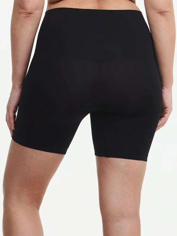 Smooth Comfort High Waist Mid-Thigh Light Shaping Short Black - 2
