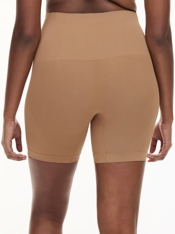 Smooth Comfort High Waist Mid-Thigh Light Shaping Short Terracotta - 2