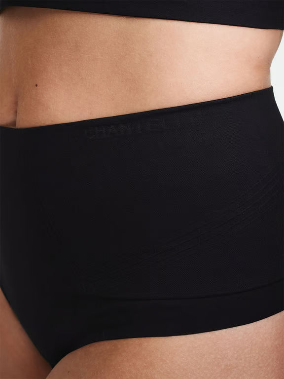 Smooth Comfort High Waist Light Shaping Thong Black - 2