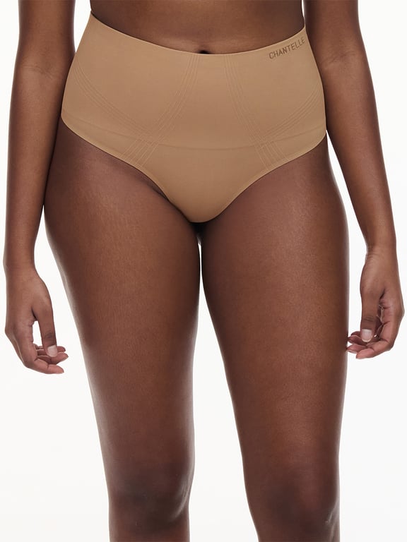 Smooth Comfort High Waist Thong Terracotta - 0