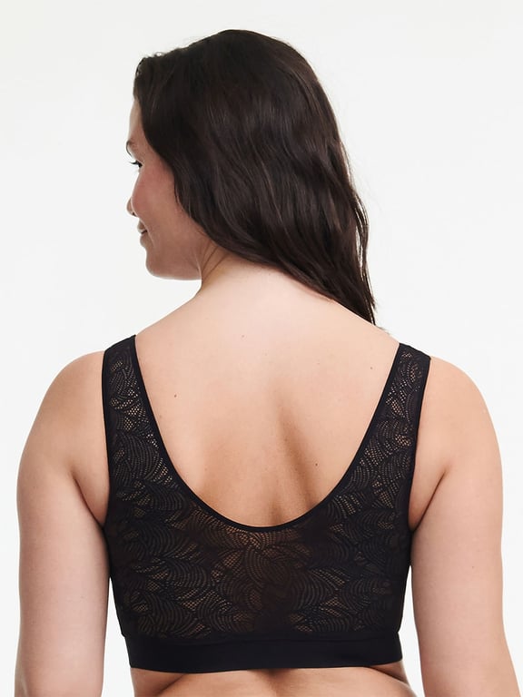 SoftStretch Padded Top with Lace Black - 1