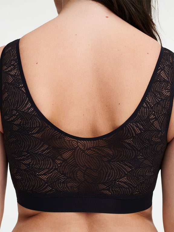 SoftStretch Padded Top with Lace Black - 3