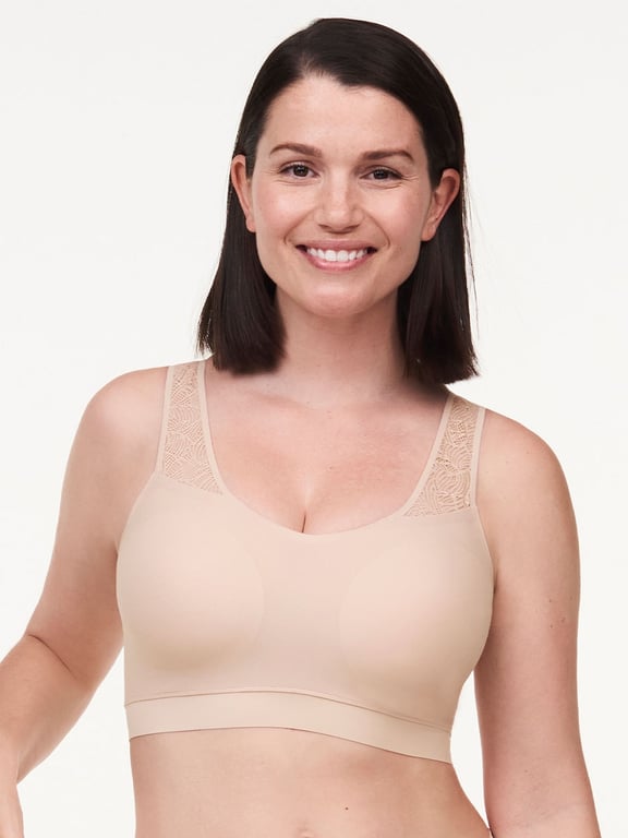 SoftStretch Padded Top with Lace Nude Blush - 0