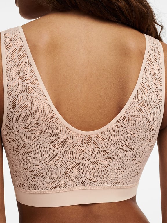SoftStretch Padded Top with Lace Nude Blush - 6